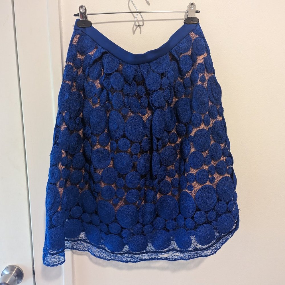 Anthropologie Eva Franco Blue "Albustru" Circle Skirt - Picture 11 of 16